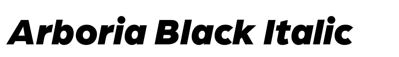 Arboria Black Italic